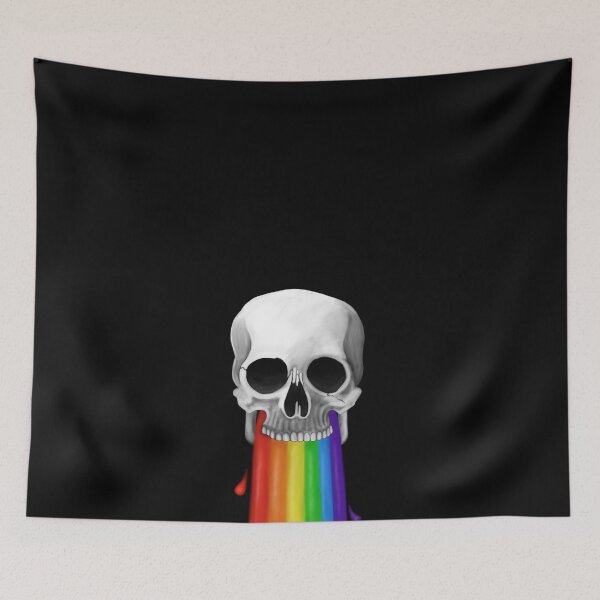 Item preview, Rainbow Skull designed and sold by Michelle Sanetra.