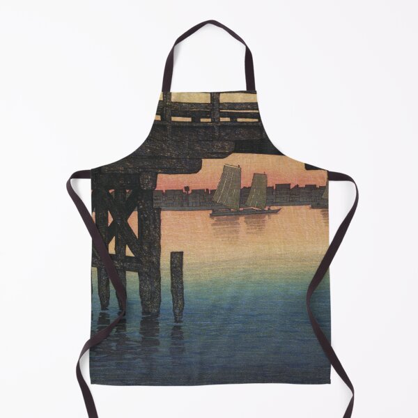 Item preview, Kaminohashi Bridge at Fukagawa by Kawase Hasui designed and sold by Takeda-art.