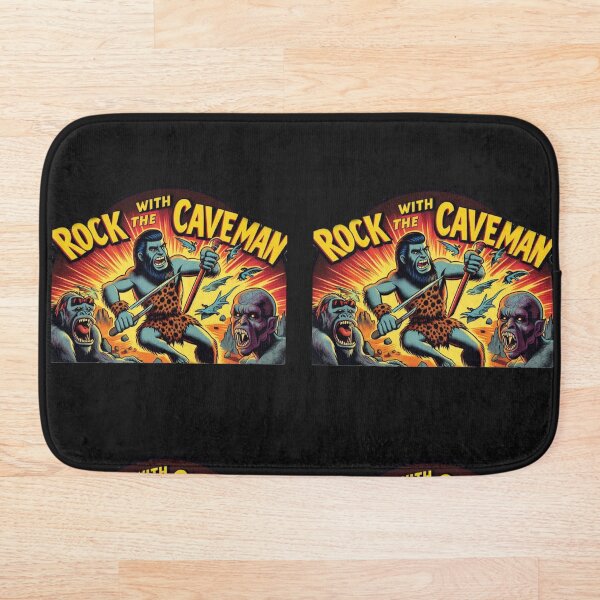 Item preview, Rock with the Caveman B-Movie style Poster designed and sold by RigorMortees.