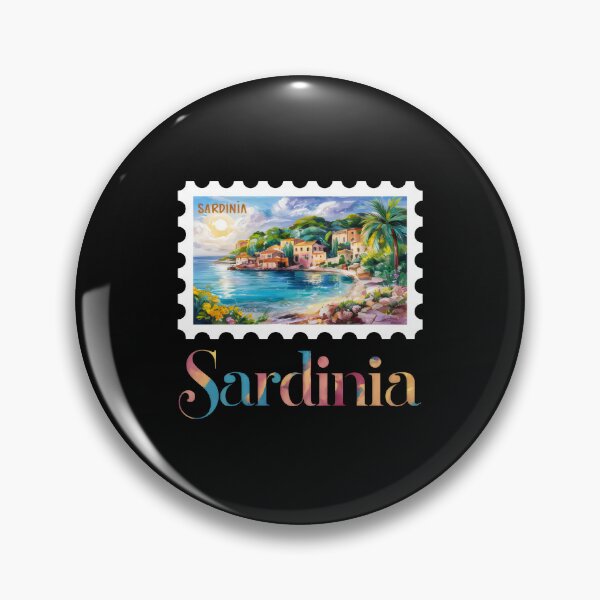 Item preview, Sardinia Italy Travel - "Sardinia Splendor: Mediterranean Coastal Beauty" designed and sold by stickercuffs.