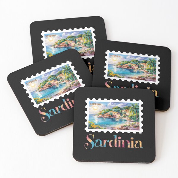 Item preview, Sardinia Italy Travel - "Sardinia Splendor: Mediterranean Coastal Beauty" designed and sold by stickercuffs.