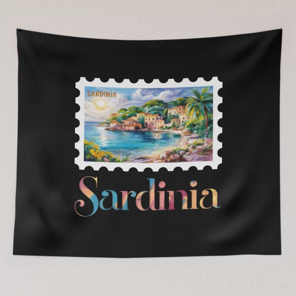 Item preview, Sardinia Italy Travel - "Sardinia Splendor: Mediterranean Coastal Beauty" designed and sold by stickercuffs.