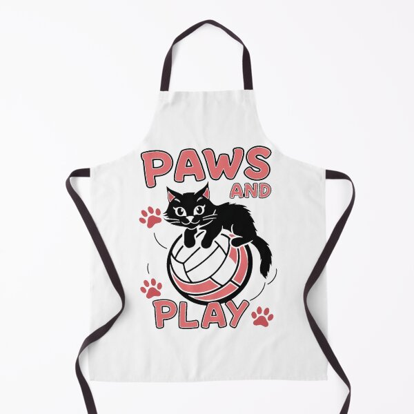 Item preview, Paws and Play - Cute Volleyball Black Cat designed and sold by Kashear.