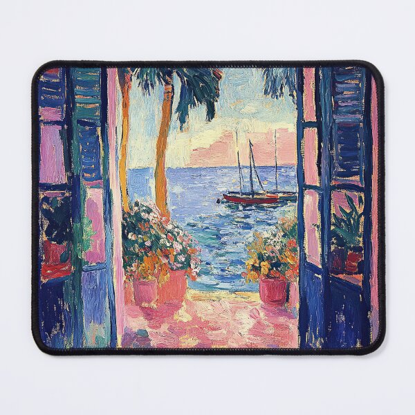Item preview, Henri Matisse Style Poster, Mediterranean, Open Window, Pastel designed and sold by ArtHouseNiklas.