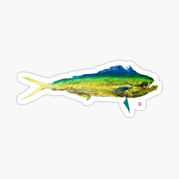 Vista previa del artículo con la obra «Mahi mahi», diseñado y vendido por MaluGyotaku.