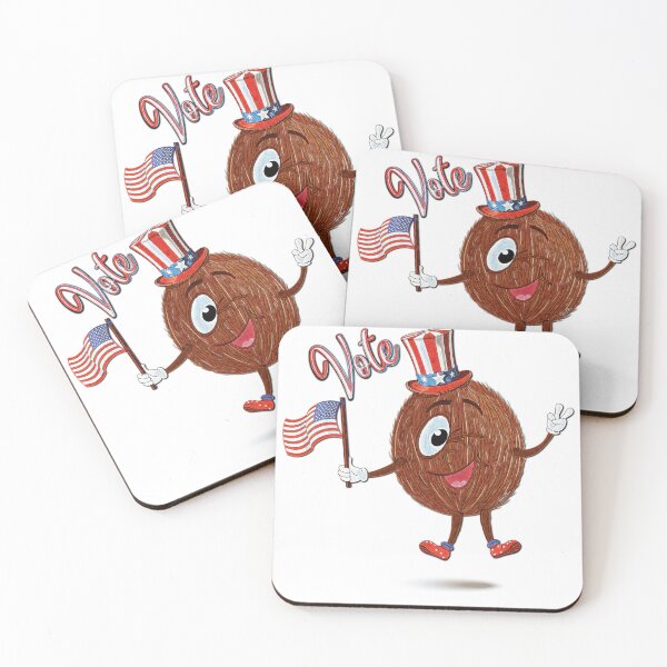 Item preview, Coconut Patriot - go vote  designed and sold by Hen-C-Art.