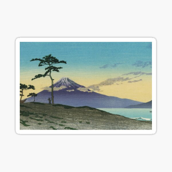Item preview, Evening at Miho by Kawase Hasui designed and sold by Takeda-art.