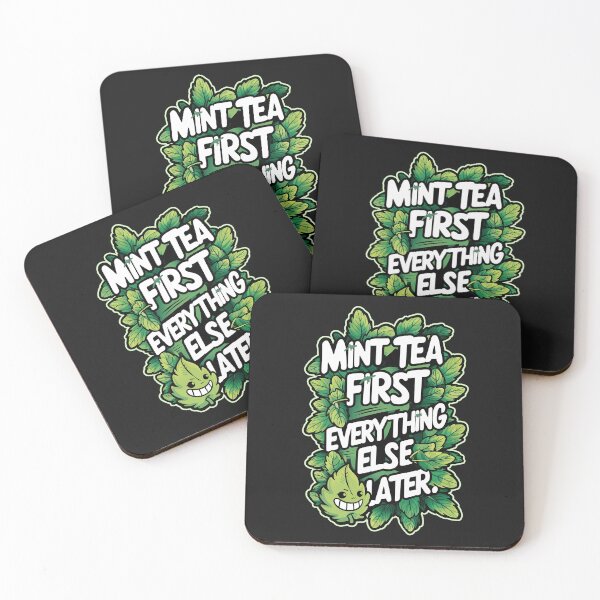 Item preview, ''Mint Tea First'' Funny Kawaii Green Tea First Lover T-Shirt designed and sold by Witty Shirts.