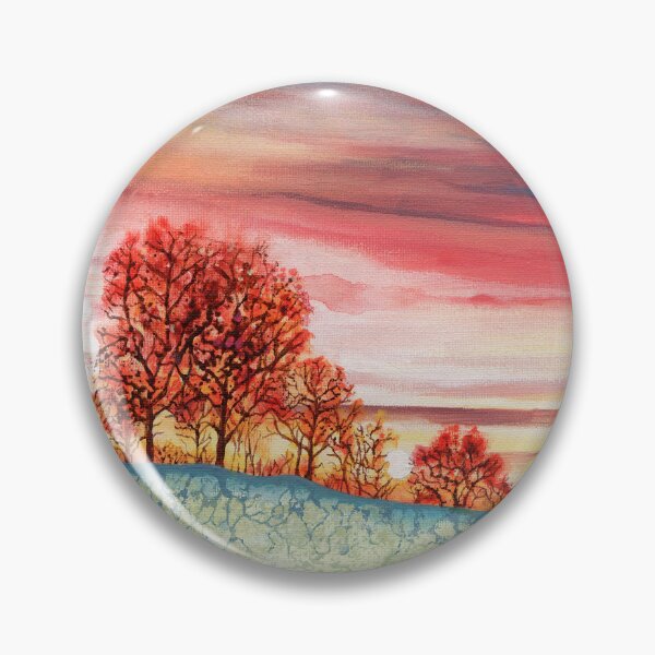 Item preview, Sunset Trees 2 (acrylic on canvas) designed and sold by Painting By Nature.