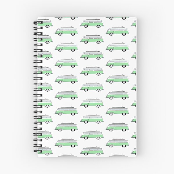 Item preview, Green Vintage Van with Surfboard  designed and sold by arishatz.