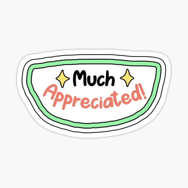 Item preview, Much appreciated  designed and sold by CapriCreatives.