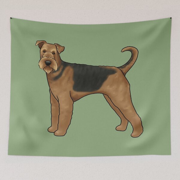 Item preview, Airedale terrier dog designed and sold by Milanicole.