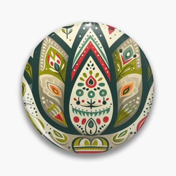 Item preview, Whimsical Lotus Seed Pod Illustration - Colourful Botanical Art yellow cream green designed and sold by FOLK ART FUSION by heidiannemorris.