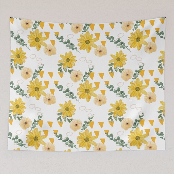 Item preview, Watercolor Flowers in Yellow designed and sold by So70s.