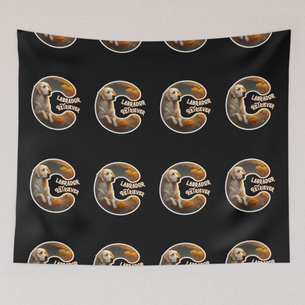 Item preview, Labrador Retriever Cute Dog Letter C 3 designed and sold by Psycho-Crazy.