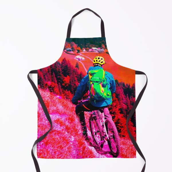 Item preview, Abstract MTB Rider on Mountain Side designed and sold by GrizzlyCollective.