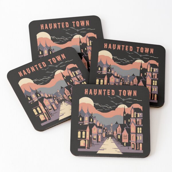 Item preview, Spooky Halloween haunted town designed and sold by misslizzyspin.