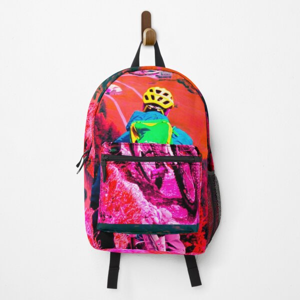 Item preview, Abstract MTB Rider on Mountain Side designed and sold by GrizzlyCollective.