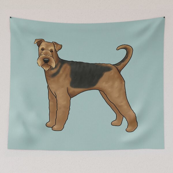 Item preview, Airedale terrier dog designed and sold by Milanicole.
