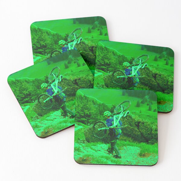 Item preview, MTB Rider Carrying Bike: Green Design designed and sold by GrizzlyCollective.