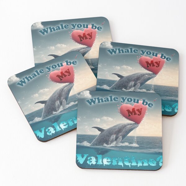 Item preview, Valentine's - Whale - Whale You Be My Valentine designed and sold by jrtwynam.