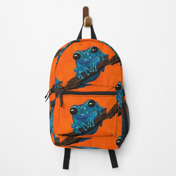 Item preview, Blue frog smiling at me designed and sold by Katrina Fleming.
