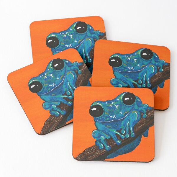 Item preview, Blue frog smiling at me designed and sold by Katrina Fleming.