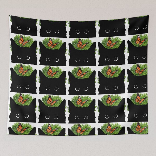 Item preview, Witchy Black Cat and Butterfly  designed and sold by WildWoodlandWitch.