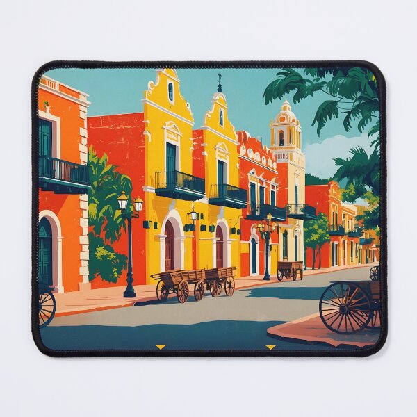 Item preview, Izamal Yucatan Mexico Vintage Travel Tourism designed and sold by TravelersGems.
