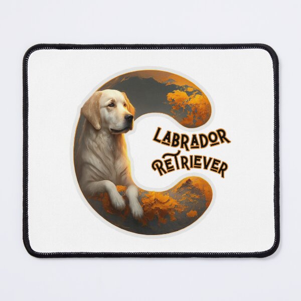 Item preview, Labrador Retriever Cute Dog Letter C 4 designed and sold by Psycho-Crazy.