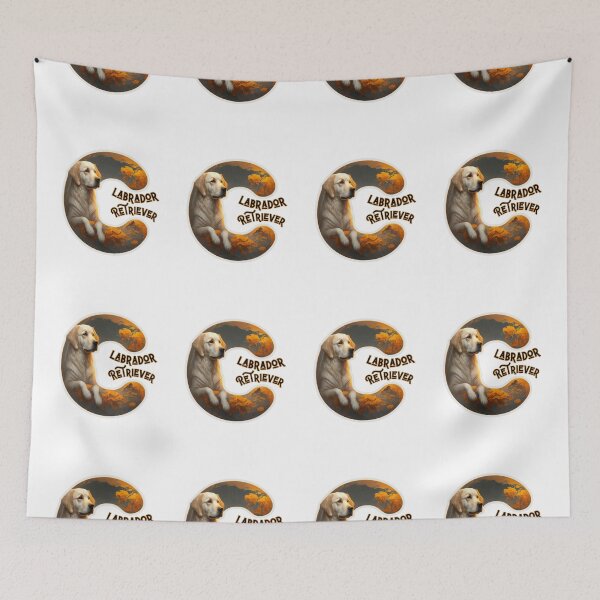 Item preview, Labrador Retriever Cute Dog Letter C 4 designed and sold by Psycho-Crazy.