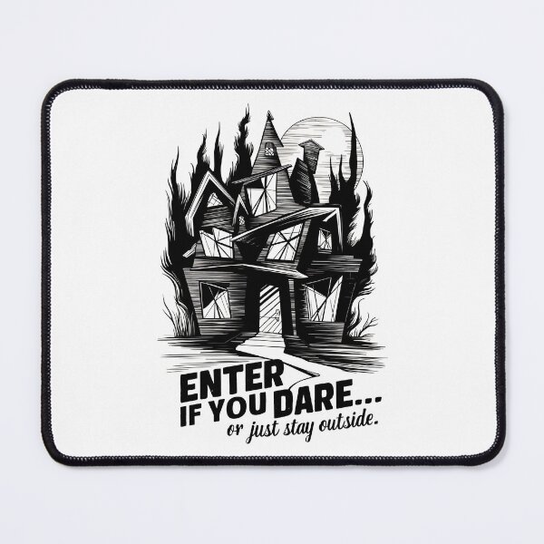 Item preview, ENTER IF YOU DARE... Shadows Dance in Ivory and Ebony designed and sold by SplashTastic.