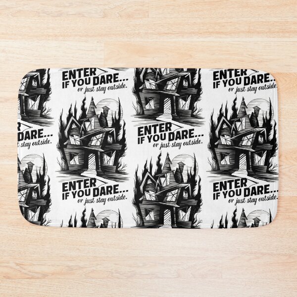 Item preview, ENTER IF YOU DARE... Shadows Dance in Ivory and Ebony designed and sold by SplashTastic.