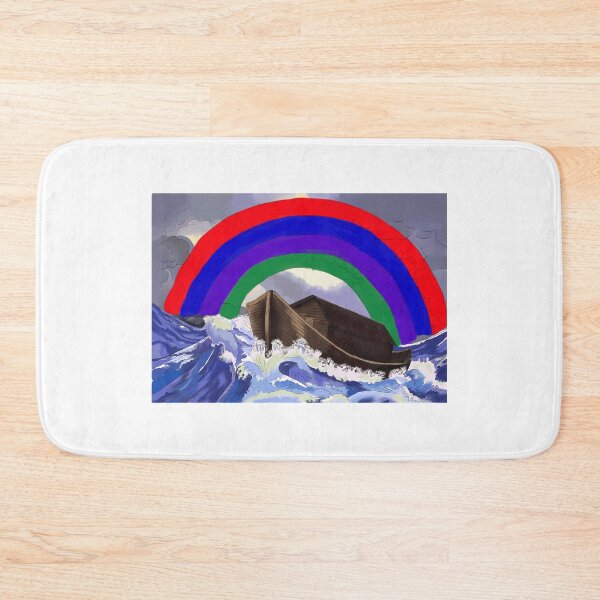 Item preview, Colorful rainbow over boat. designed and sold by sophiamarufu.