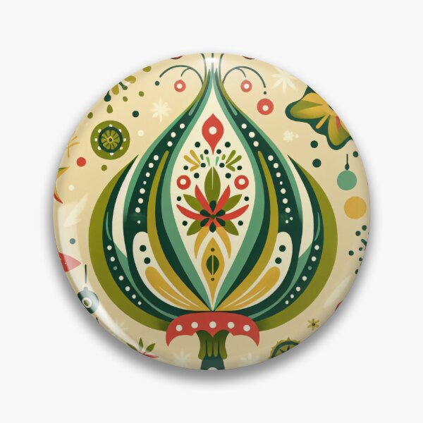 Item preview, Whimsical Lotus Seed Pod Illustration - Colourful Botanical Art yellow cream green by heidiannemorris designed and sold by FOLK ART FUSION by heidiannemorris.