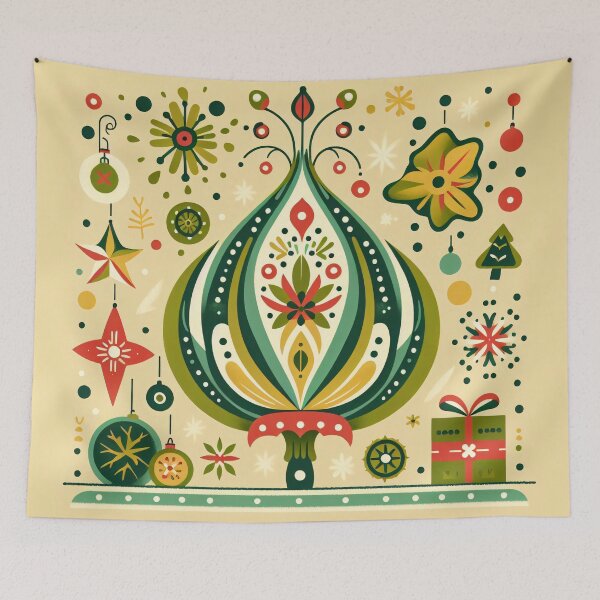 Item preview, Whimsical Lotus Seed Pod Illustration - Colourful Botanical Art yellow cream green by heidiannemorris designed and sold by FOLK ART FUSION.