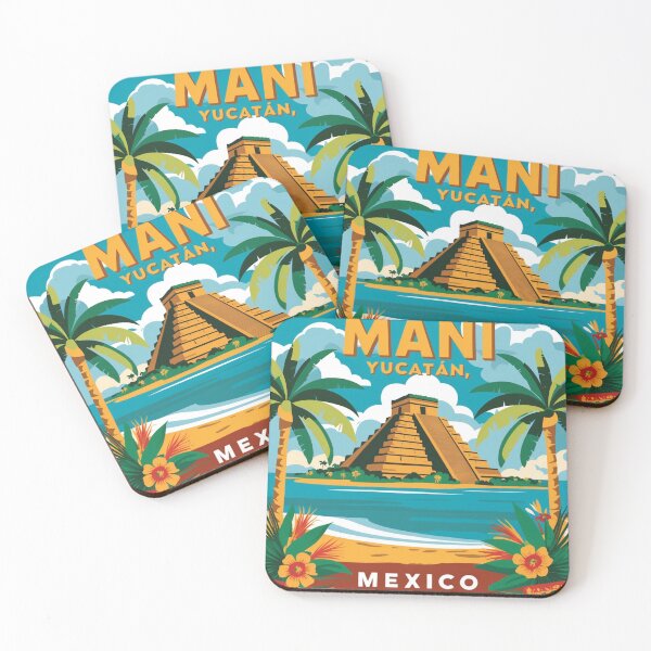 Item preview, Mani Yucatan Mexico Vintage Travel Tourism designed and sold by TravelersGems.