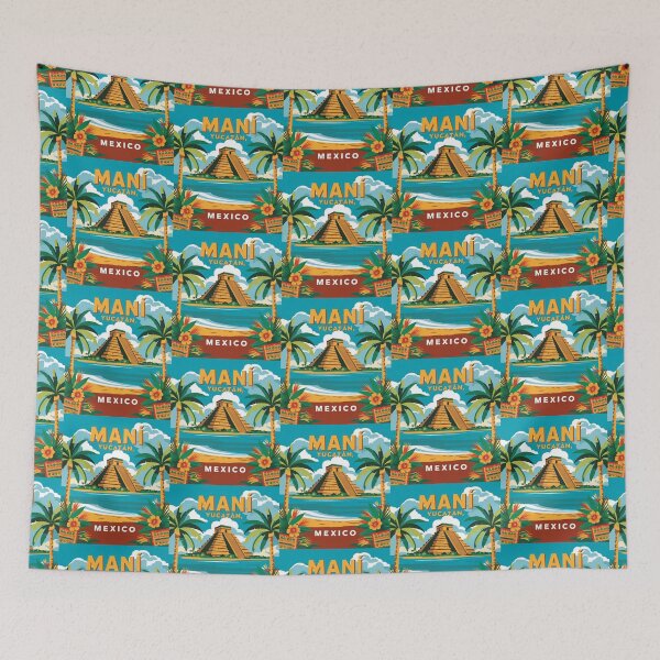 Item preview, Mani Yucatan Mexico Vintage Travel Tourism designed and sold by TravelersGems.