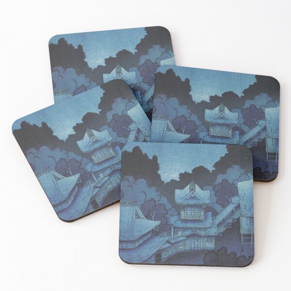 Item preview, Mountain Temple in Sendai by Kawase Hasui designed and sold by Takeda-art.