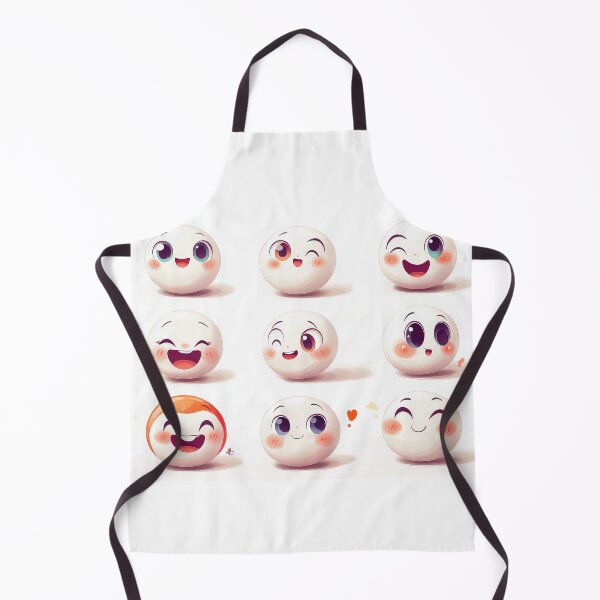 Item preview, Set of cute spherical characters with various happy expressions. designed and sold by MystiS.