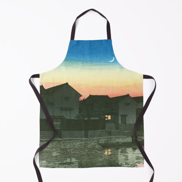 Item preview, Crescent Moon Matsue at Izumo by Kawase Hasui designed and sold by Takeda-art.
