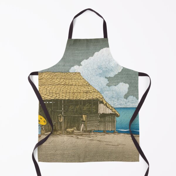 Item preview, Beach Shed at Etchu Himi by Kawase Hasui designed and sold by Takeda-art.