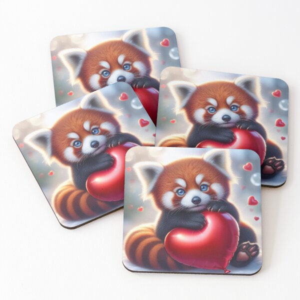 Item preview, Valetine Red Panda 2 designed and sold by PANDALOVEART.