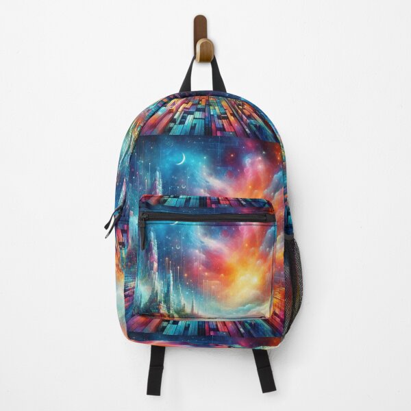 Item preview, Spectacular Colorful City Pattern  designed and sold by DigiDreamyArt.