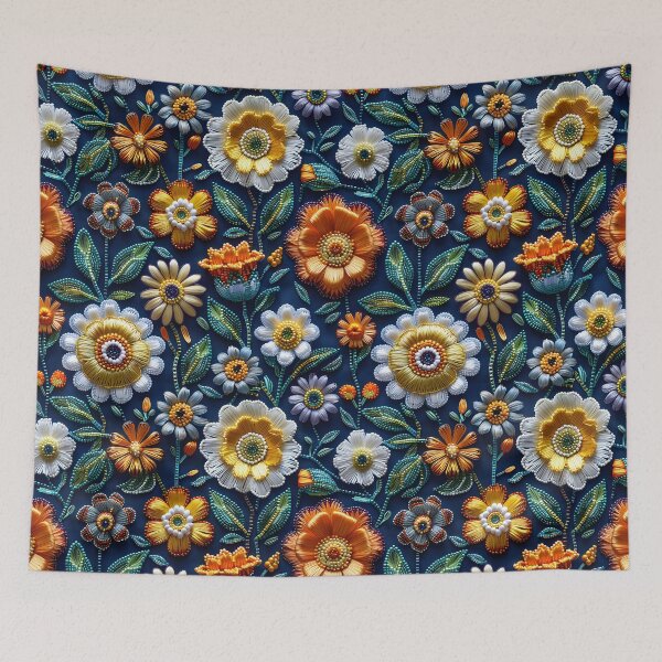 Item preview, Vintage Floral Boho Embroidery designed and sold by SecretDicer.