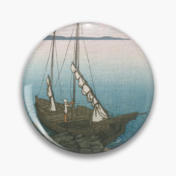 Item preview, Sone llevando un barco en Boshu por Kawase Hasui designed and sold by Takeda-art.