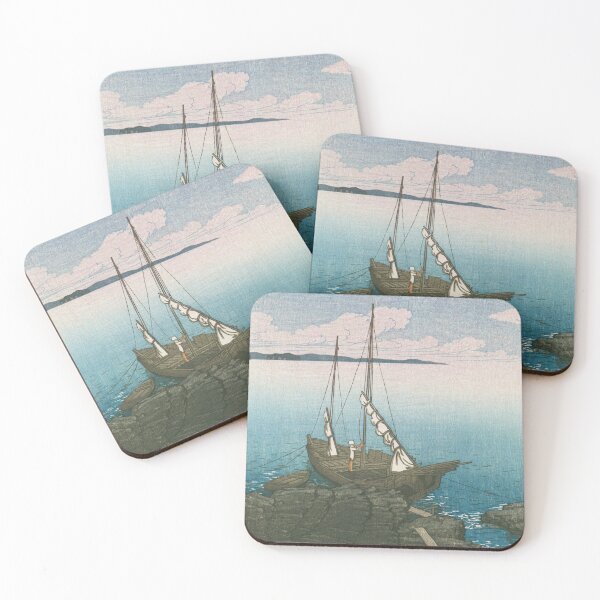 Item preview, Sone Carrying Boat at Boshu by Kawase Hasui designed and sold by Takeda-art.