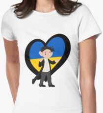 Esc Ukraine - Mélovin Tailliertes T-Shirt für Frauen