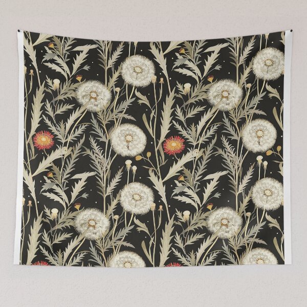 Item preview, Dandelion Botanical Floral Detailed Patterns designed and sold by Mandie Kuo.