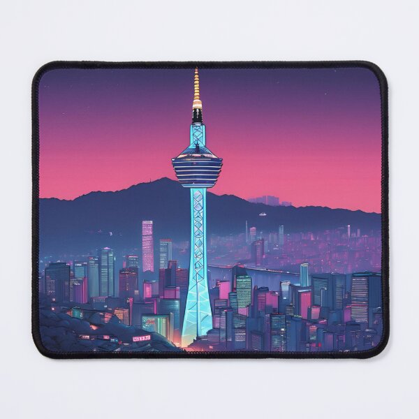 Item preview, Seoul namsan tower cityscape designed and sold by milestotreasure.